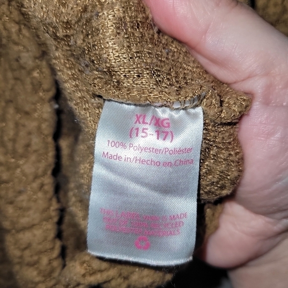 No Boundaries XL juniors Brown Pullover With Pockets - Picture 4 of 9
